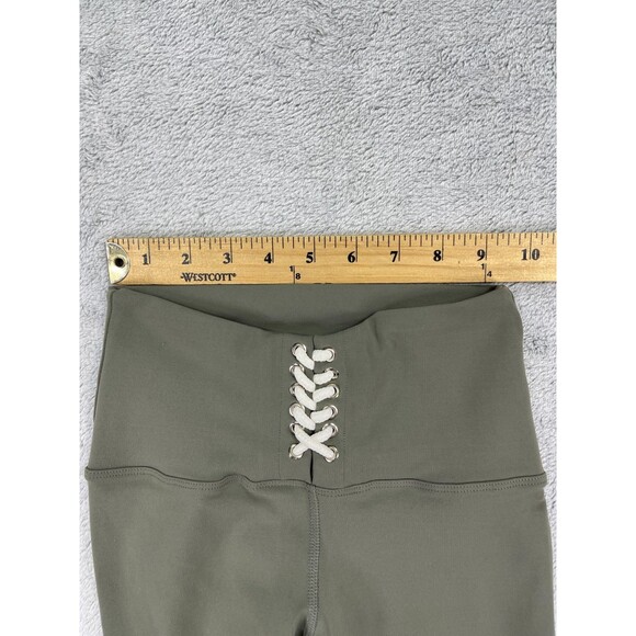 925 Fit Submarine 2 Piece Leggings And Bra Set Girls 12 Sage Green Skinny Leg - Picture 14 of 16